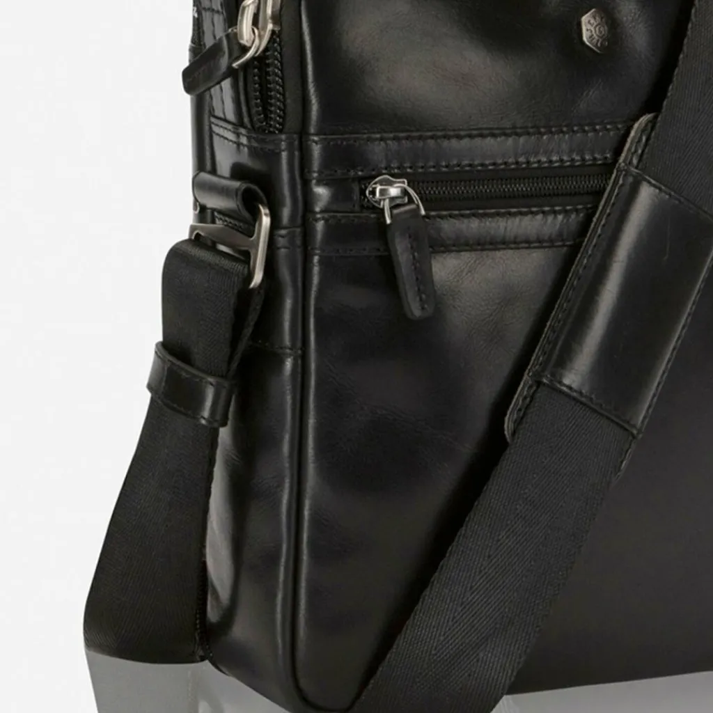 Jekyll & Hide Henkeltaschen<Oxford Handtasche Leder 22 cm black