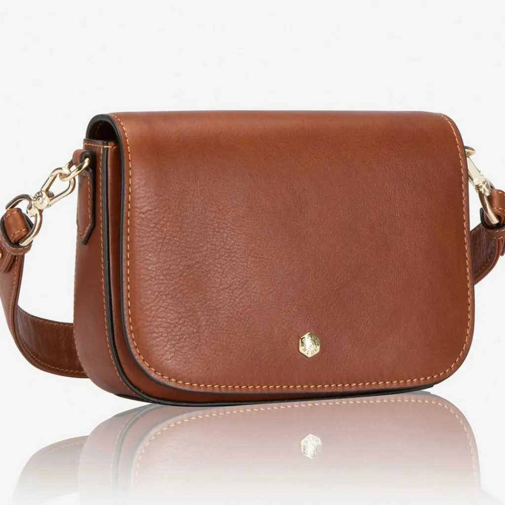 Jekyll & Hide Schultertaschen<Paris Schultertasche Leder 22 cm braun