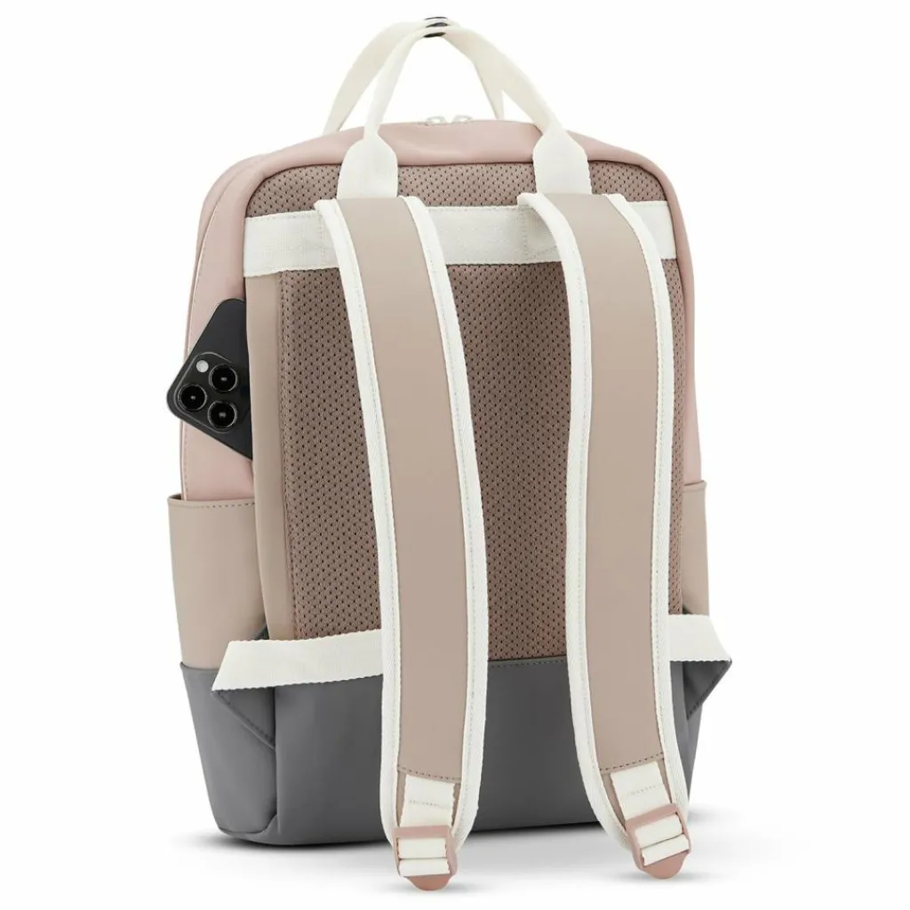 New Johnny Urban Sleek Series Hailey Daypack 36 cm Laptopfach beige-rose