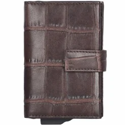 Best Joop! Fano C-Three Kreditkartenetui RFID Schutz Leder 7 cm darkbrown