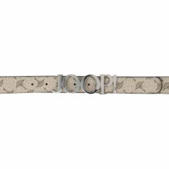 Joop! Damengürtel<Gürtel Leder beige-silver