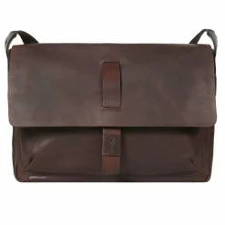 Hot Joop! Messenger Leder 37 cm Laptopfach seal brown