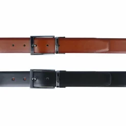 Joop! Herrengürtel<Wendegürtel Leder schwarz-cognac