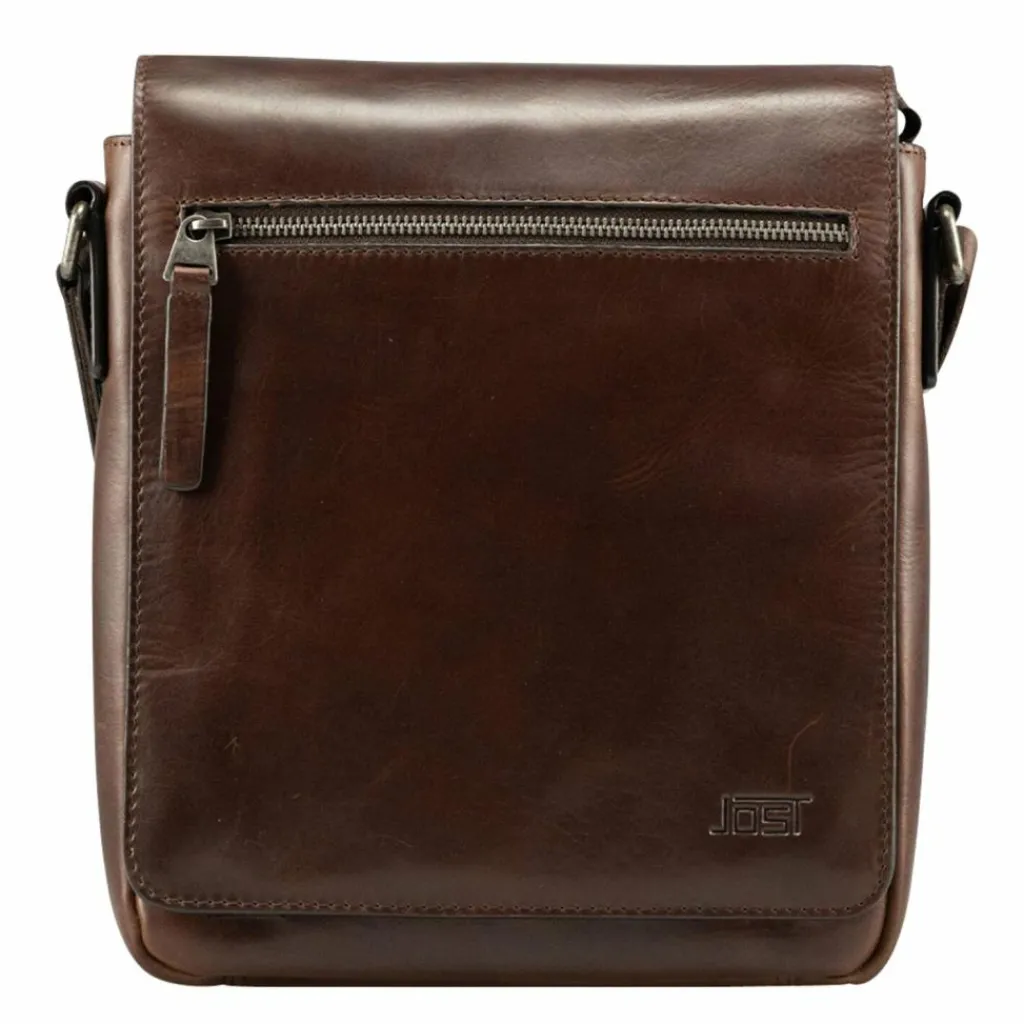 Jost Umhängetaschen<Lund Umhängetasche Leder 24 cm braun