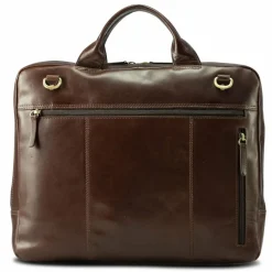 Sale Jost Skagen Aktentasche Leder 38 cm Laptopfach redbrown