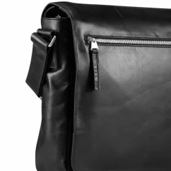 Discount Jost Skagen Aktentaschen Messenger Leder 32 cm Laptopfach black