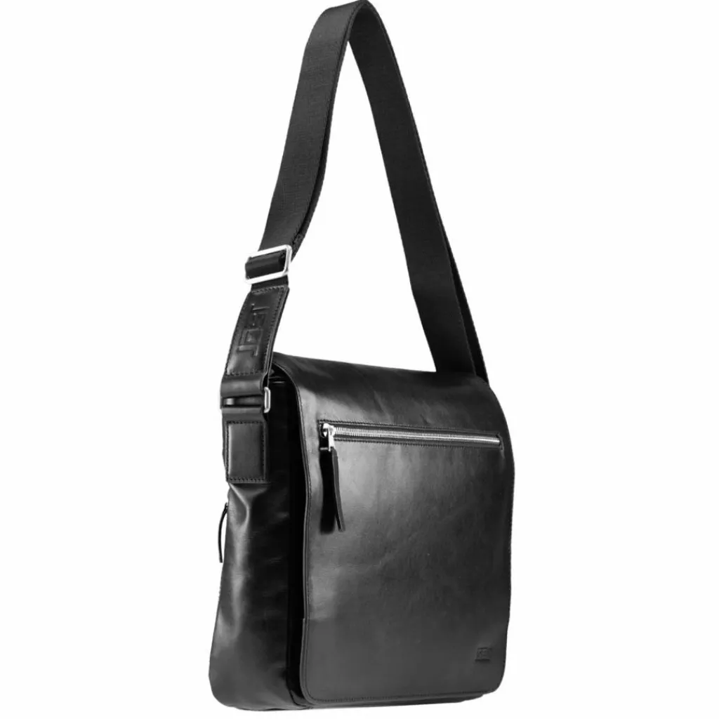 Discount Jost Skagen Aktentaschen Messenger Leder 32 cm Laptopfach black