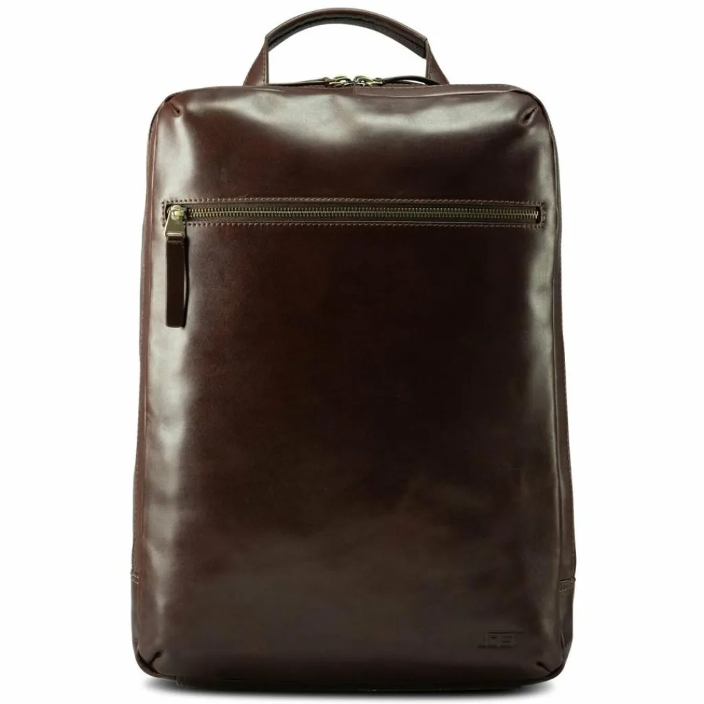 Jost Skagen Business-Rucksack Leder 42 cm Laptopfach redbrown