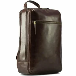Jost Skagen Business-Rucksack Leder 42 cm Laptopfach redbrown
