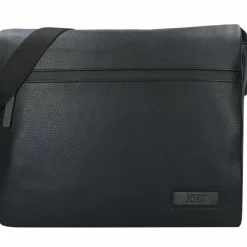 Jost Messenger Bags|Laptoptaschen<Stockholm Messenger Tasche Leder 38 cm Laptopfach schwarz