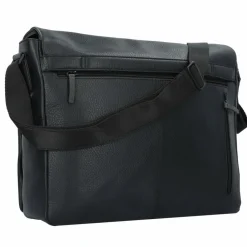 Jost Messenger Bags|Laptoptaschen<Stockholm Messenger Tasche Leder 38 cm Laptopfach schwarz