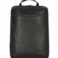 Best Jost Stockholm Rucksack Leder 46 cm Laptopfach schwarz