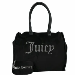 Juicy Couture Shopper|Schultertaschen<Iris Velvet Rhinestones Shopper Tasche 33 cm black