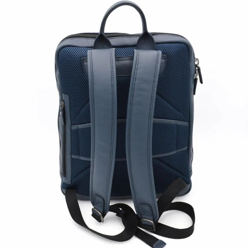 Sale Jump Boston Rucksack 39 cm Leder Laptopfach blue