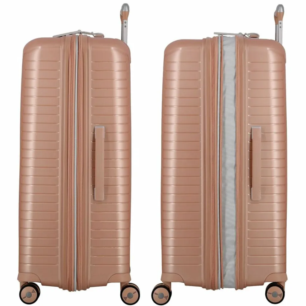 Jump 4-Rollen Koffer|Hartgepäck<Evae 4 Rollen Trolley 76 cm mit Dehnfalte rose pâle