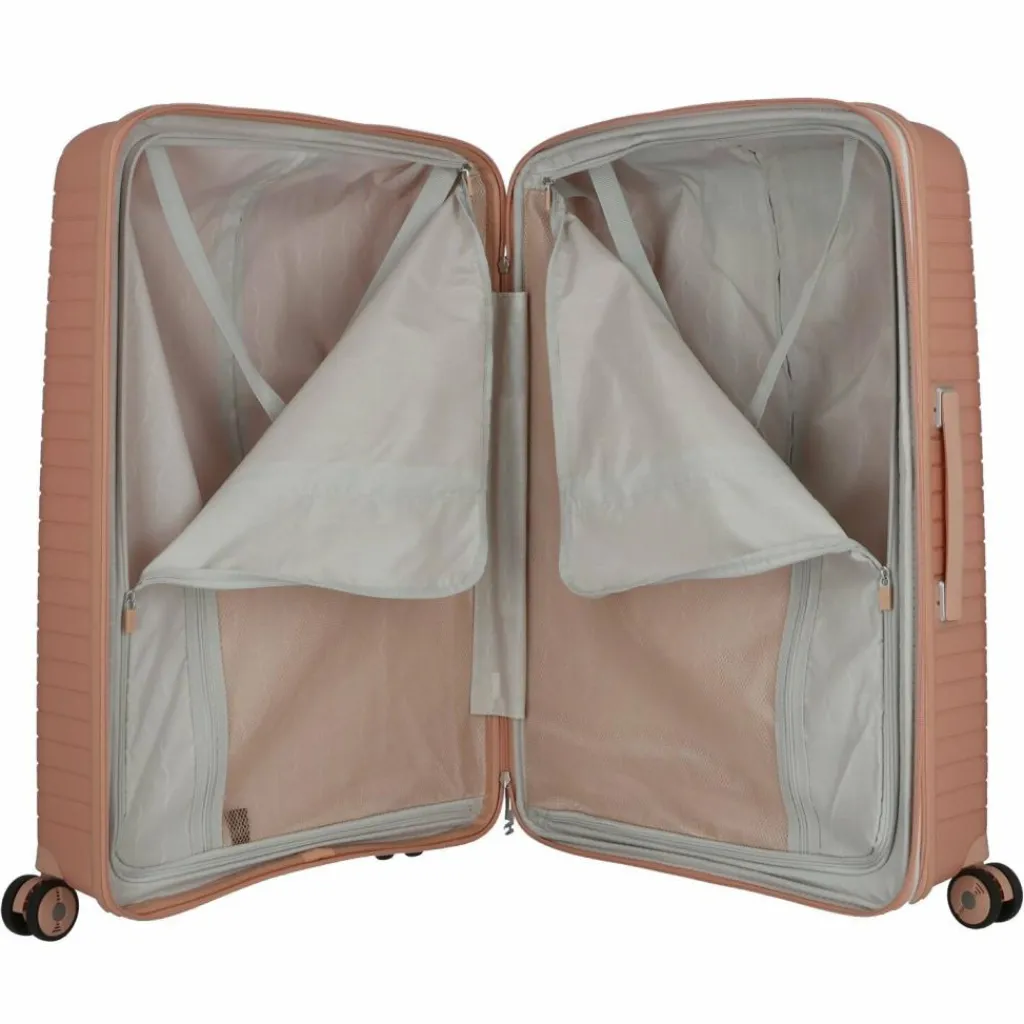 Jump 4-Rollen Koffer|Hartgepäck<Evae 4 Rollen Trolley 76 cm mit Dehnfalte rose pâle