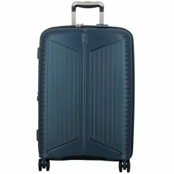 Jump Hartgepäck|4-Rollen Koffer<Evae 4 Rollen Trolley 66 cm mit Dehnfalte marine