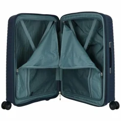 Jump Hartgepäck|4-Rollen Koffer<Evae 4 Rollen Trolley 66 cm mit Dehnfalte marine