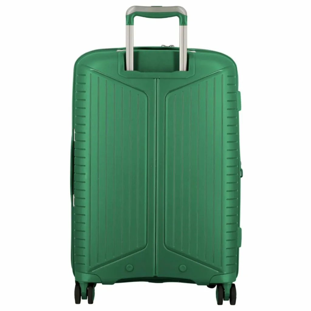 Jump 4-Rollen Koffer|Hartgepäck<Evae 4 Rollen Trolley 66 cm mit Dehnfalte green