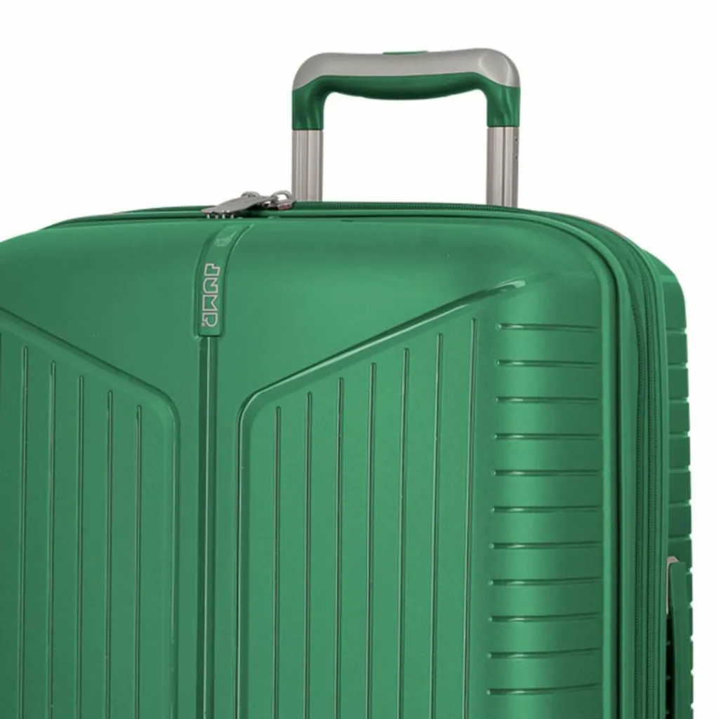 Jump 4-Rollen Koffer|Hartgepäck<Evae 4 Rollen Trolley 66 cm mit Dehnfalte green