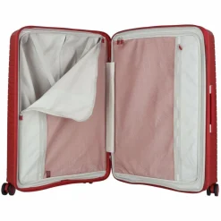 Jump 4-Rollen Koffer|Hartgepäck<Evae 4 Rollen Trolley 76 cm mit Dehnfalte red