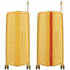 Best Jump Evae 4 Rollen Trolley 76 cm mit Dehnfalte jaune