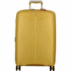 Best Jump Evae 4 Rollen Trolley 66 cm mit Dehnfalte jaune