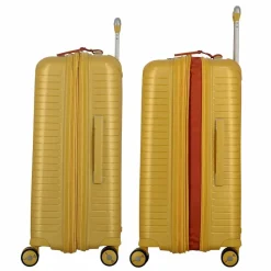 Best Jump Evae 4 Rollen Trolley 66 cm mit Dehnfalte jaune