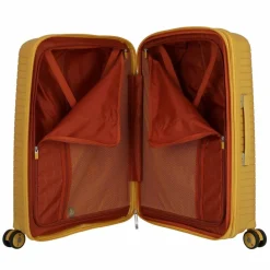 Best Jump Evae 4 Rollen Trolley 66 cm mit Dehnfalte jaune