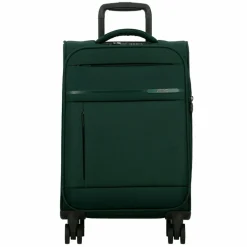 Best Jump Monthélys 4 Rollen Kabinentrolley 55 cm mit Dehnfalte dark green