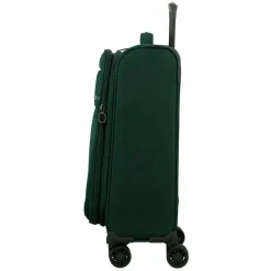 Best Jump Monthélys 4 Rollen Kabinentrolley 55 cm mit Dehnfalte dark green