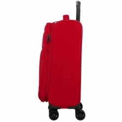 Jump Weichgepäck Kabinengepäck|4-Rollen Kabinentrolleys<Monthélys 4 Rollen Kabinentrolley 55 cm mit Dehnfalte red