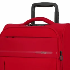 Jump Weichgepäck Kabinengepäck|4-Rollen Kabinentrolleys<Monthélys 4 Rollen Kabinentrolley 55 cm mit Dehnfalte red