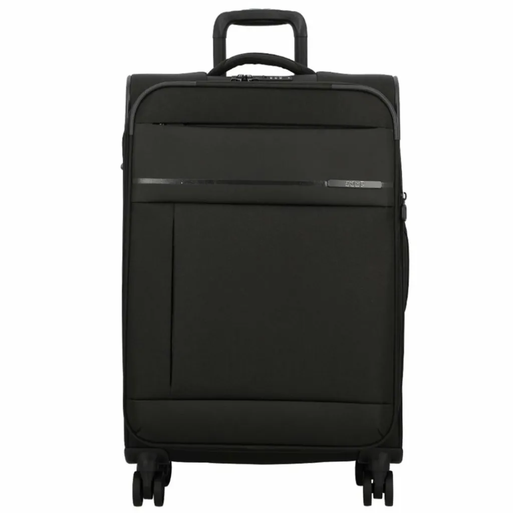 Jump 4-Rollen Koffer|Weichgepäck<Monthélys 4 Rollen Trolley 67 cm mit Dehnfalte dark grey