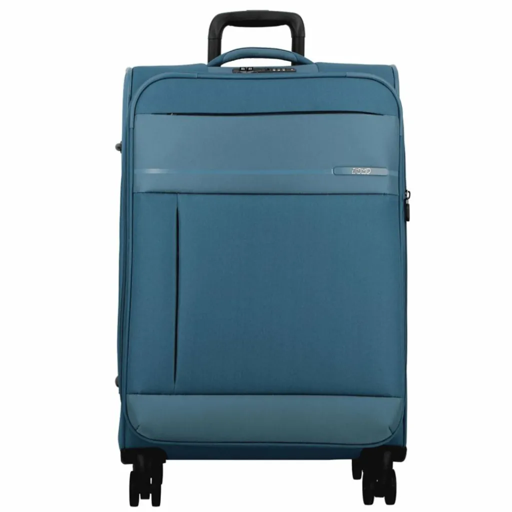 Clearance Jump Monthélys 4 Rollen Trolley 67 cm mit Dehnfalte blue