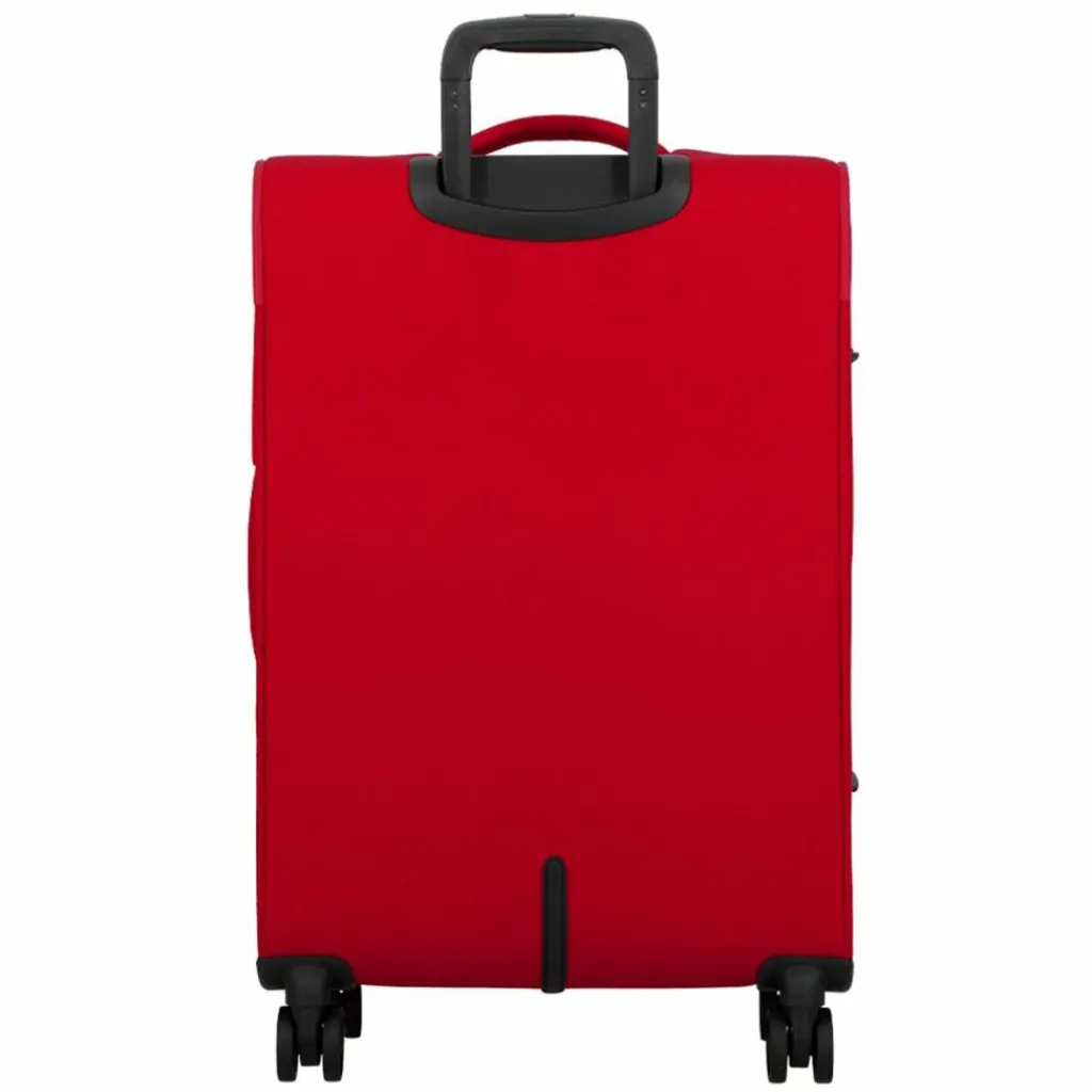 Jump Weichgepäck|4-Rollen Koffer<Monthélys 4 Rollen Trolley 67 cm mit Dehnfalte red