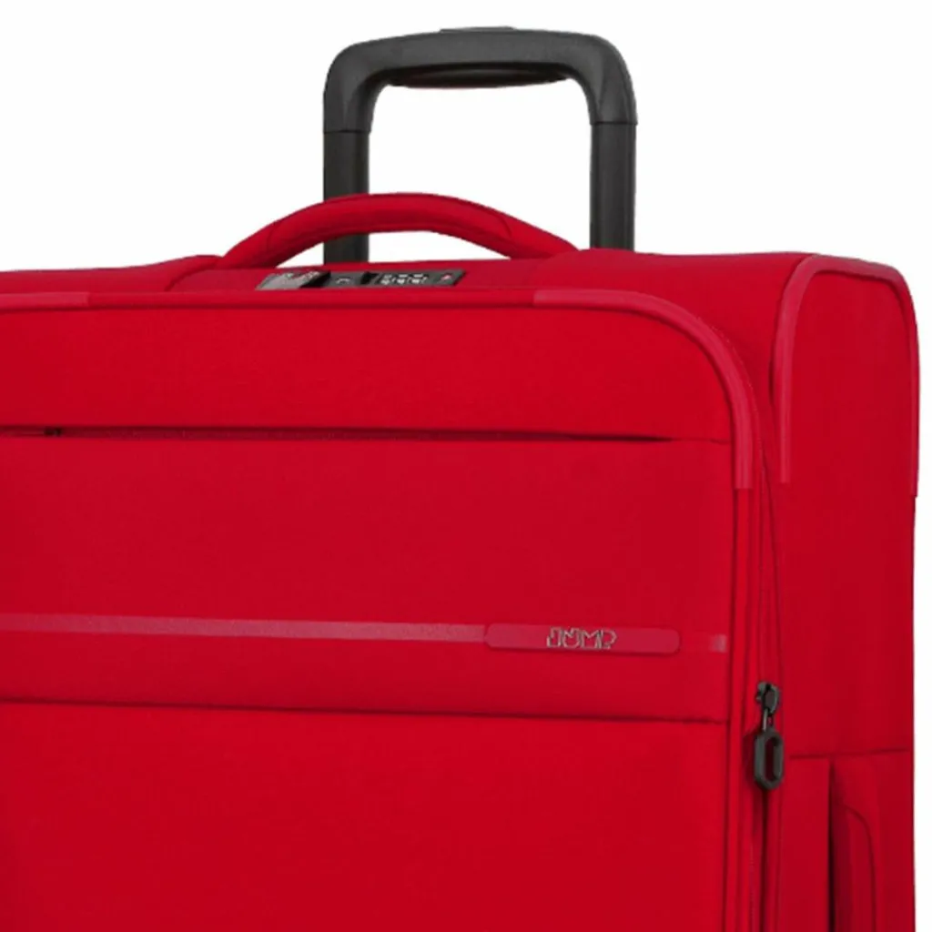 Jump Weichgepäck|4-Rollen Koffer<Monthélys 4 Rollen Trolley 67 cm mit Dehnfalte red