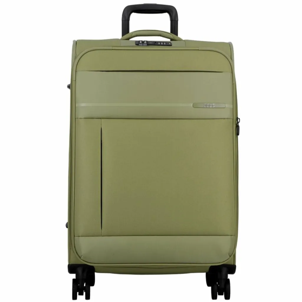 Jump Monthélys 4 Rollen Trolley 67 cm mit Dehnfalte light green