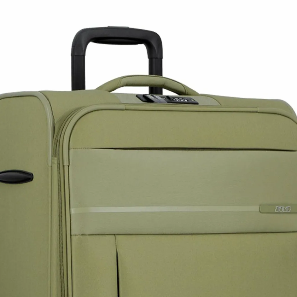 Jump Monthélys 4 Rollen Trolley 67 cm mit Dehnfalte light green