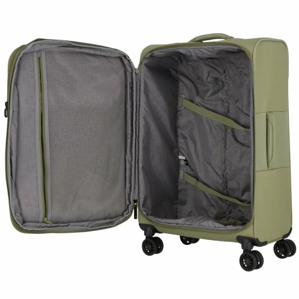 Jump Monthélys 4 Rollen Trolley 67 cm mit Dehnfalte light green