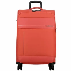 Jump Weichgepäck|4-Rollen Koffer<Monthélys 4 Rollen Trolley 67 cm mit Dehnfalte coral