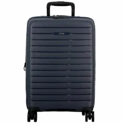 Jump Striper 4 Rollen Kabinentrolley 55 cm mit Dehnfalte dark blue