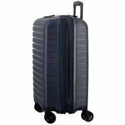 Jump Striper 4 Rollen Kabinentrolley 55 cm mit Dehnfalte dark blue