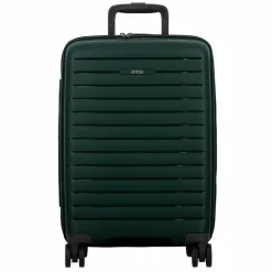 Jump Hartgepäck Kabinengepäck|4-Rollen Kabinentrolleys<Striper 4 Rollen Kabinentrolley 55 cm mit Dehnfalte dark green