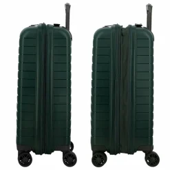 Jump Hartgepäck Kabinengepäck|4-Rollen Kabinentrolleys<Striper 4 Rollen Kabinentrolley 55 cm mit Dehnfalte dark green