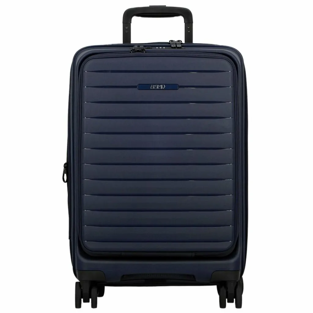 Online Jump Striper 4 Rollen Kabinentrolley 55 cm mit Dehnfalte dark blue