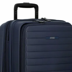 Online Jump Striper 4 Rollen Kabinentrolley 55 cm mit Dehnfalte dark blue