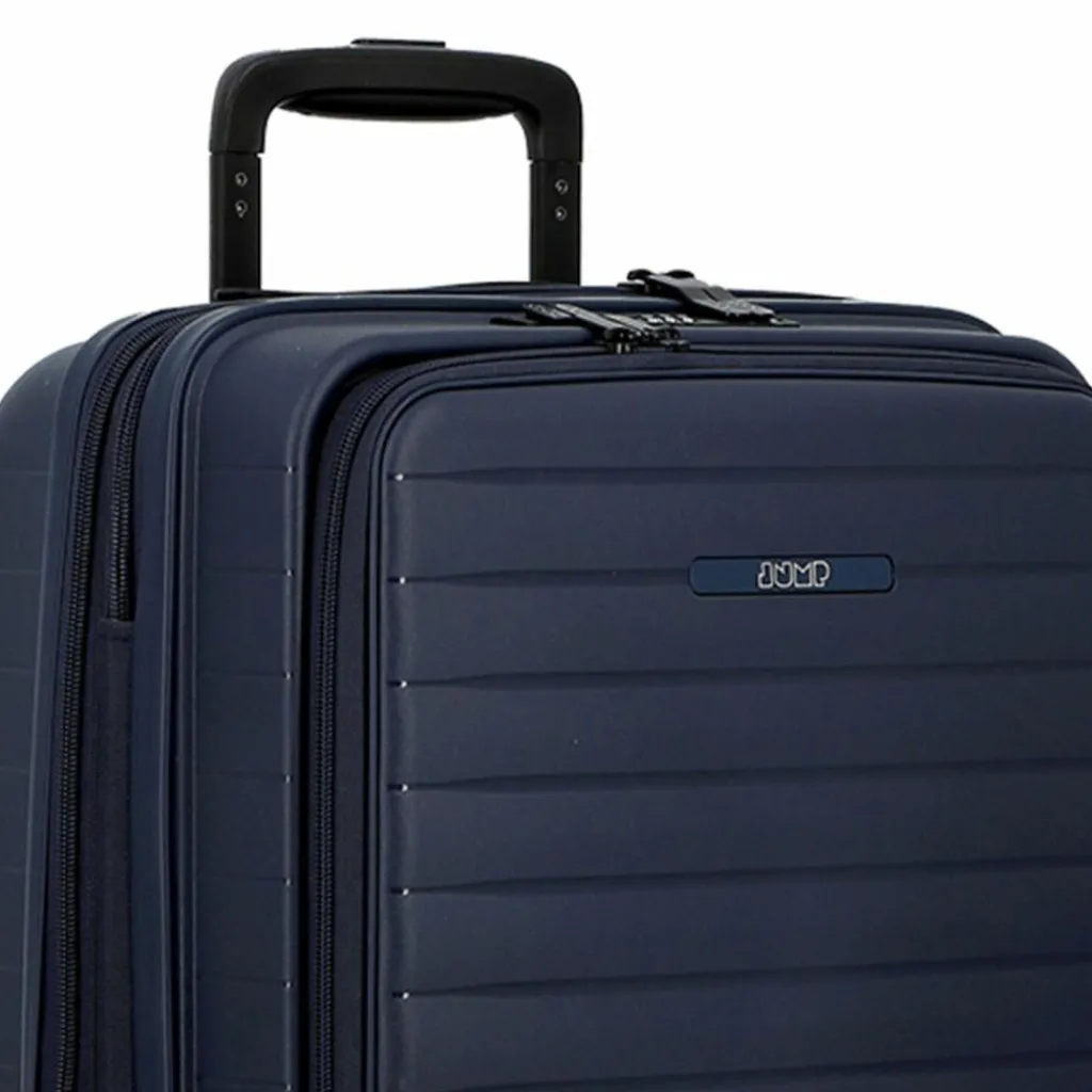 Online Jump Striper 4 Rollen Kabinentrolley 55 cm mit Dehnfalte dark blue