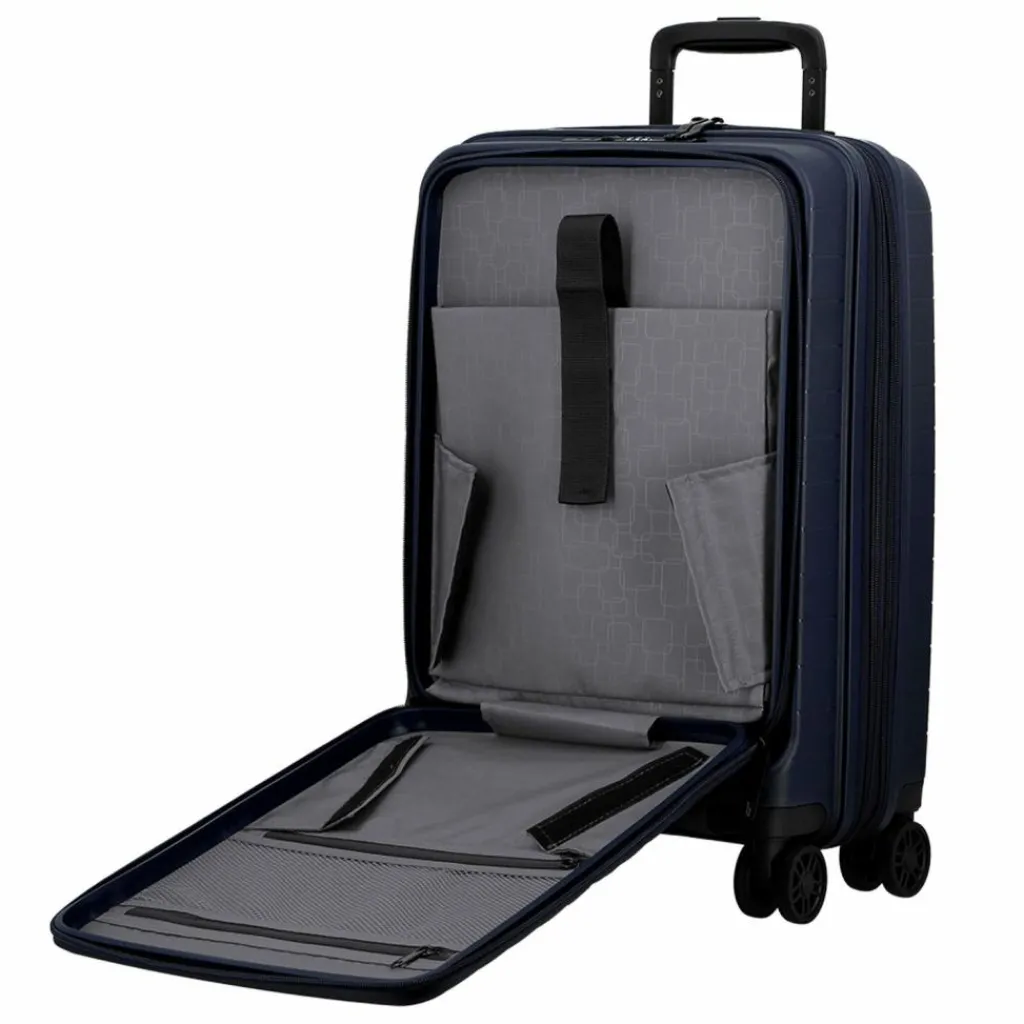 Online Jump Striper 4 Rollen Kabinentrolley 55 cm mit Dehnfalte dark blue