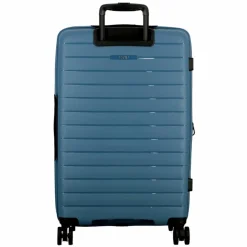 Jump 4-Rollen Koffer|Hartgepäck<Striper 4 Rollen Trolley 68 cm mit Dehnfalte blue